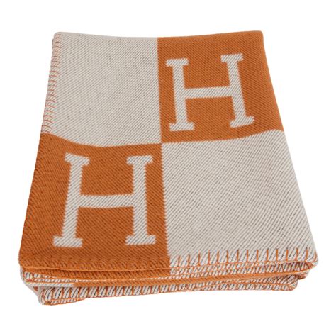 faux hermes h blanket|Hermes orange throw blanket.